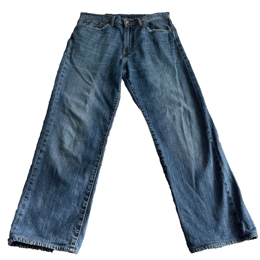 Levi's 751 Jeans Mens 34x30 Standard Fit Blue Medium Wash Denim Straight Stretch